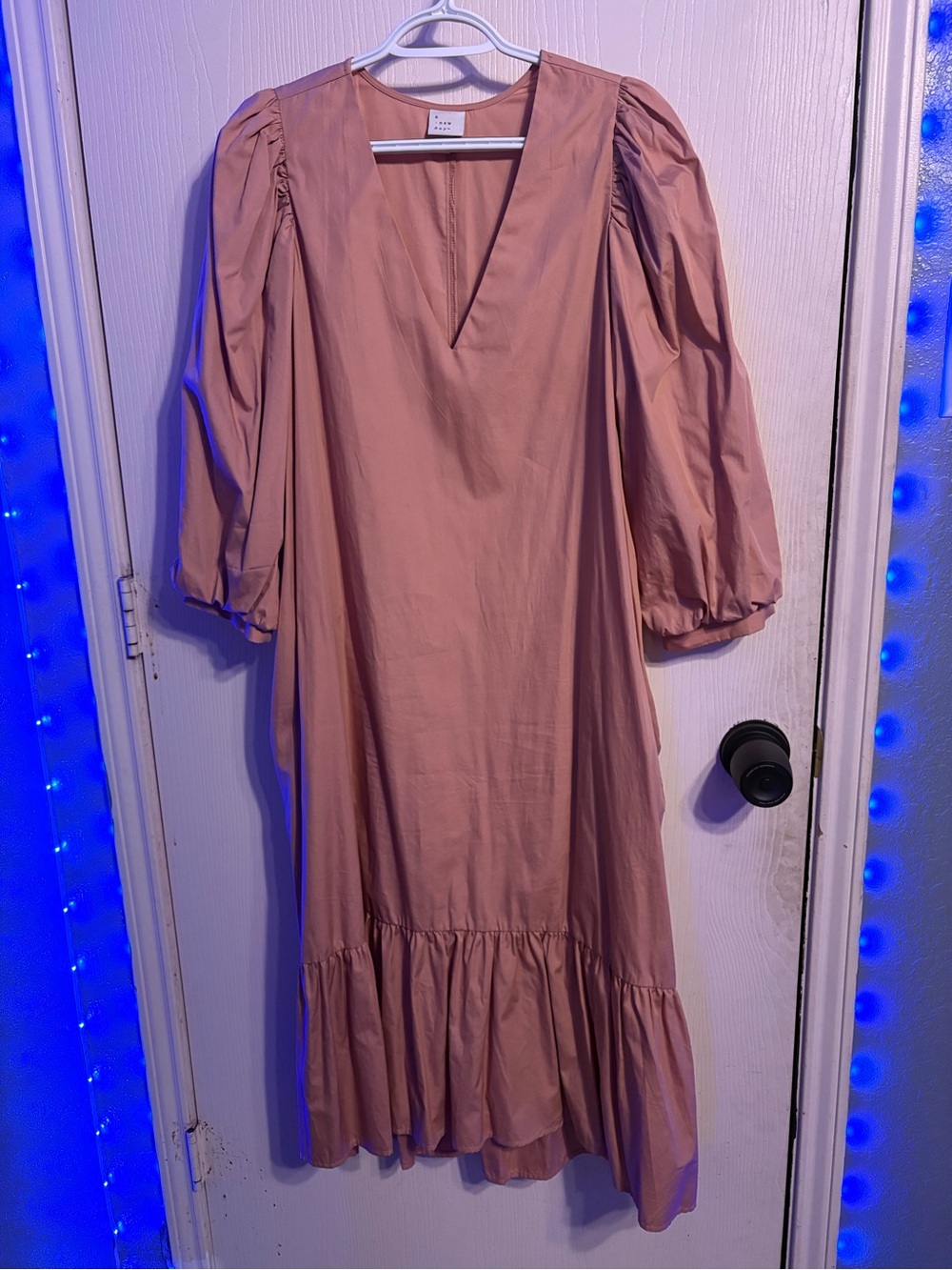Peach color dress